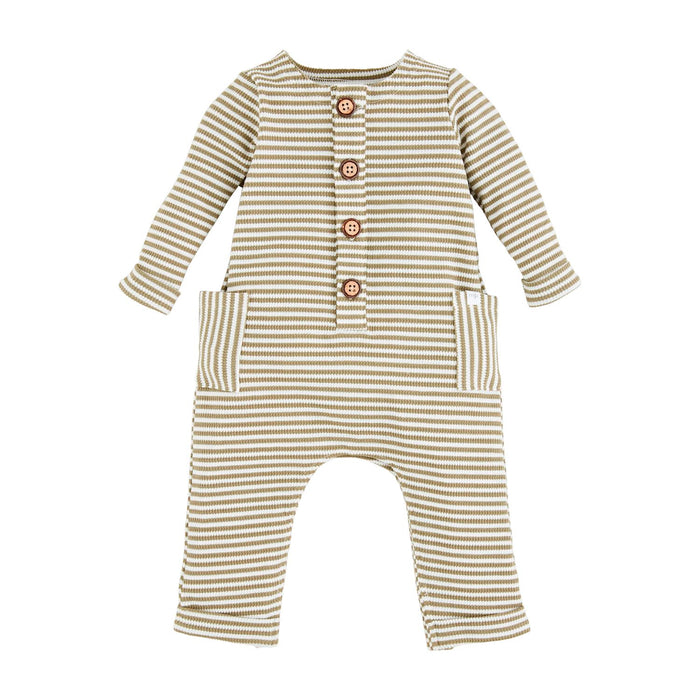 Mud Pie Green Stripe One-Piece