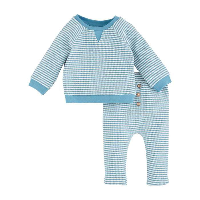 Mud Pie Blue Stripe Pant Set