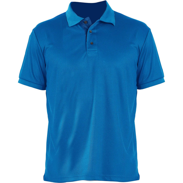 LeeHanTon Men's Short Sleeve Waffit Series Polo Shirt