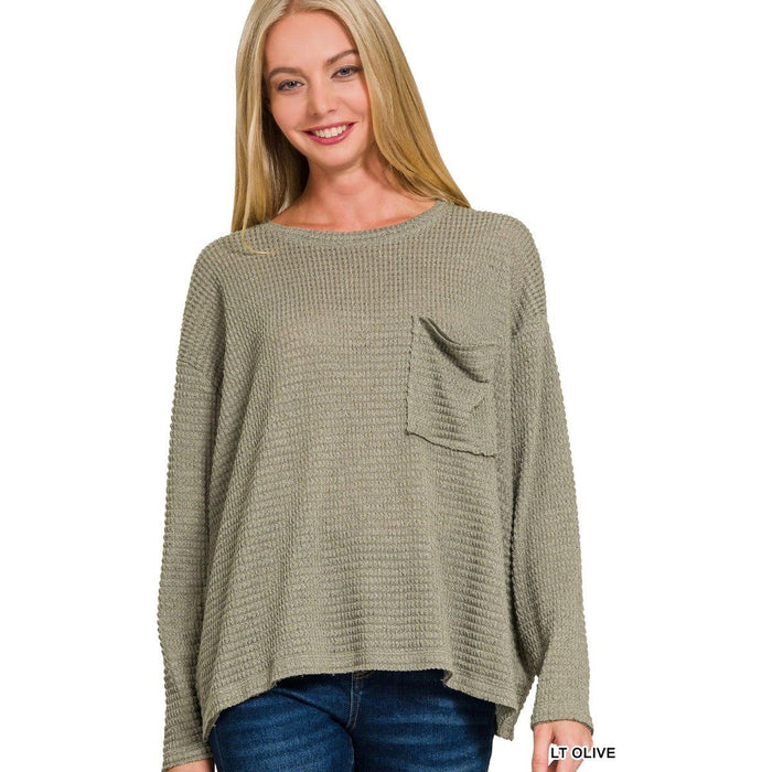 Drop Shoulder Boat Neck Jacquard Sweater