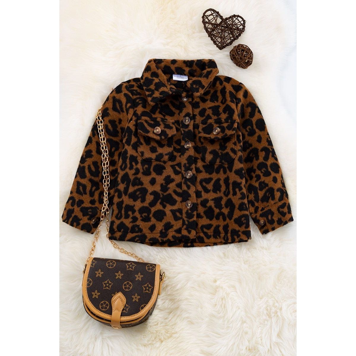 Brown Leopard Printed Shacket. — LECCE