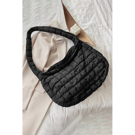 Zipper Large Shoulder Bag