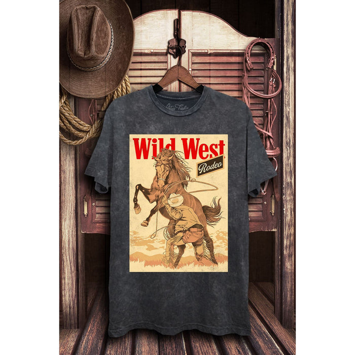 Wild West Rodeo Graphic Top