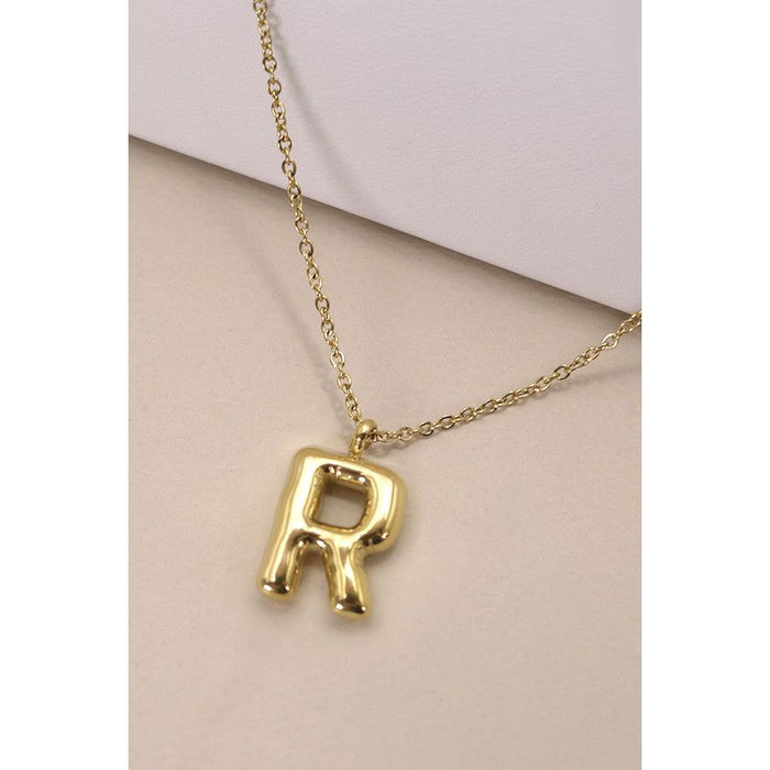 18k Stainless Steel Tarnish Free Initial Necklace