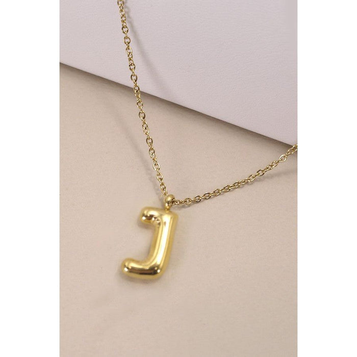 18k Stainless Steel Tarnish Free Initial Necklace