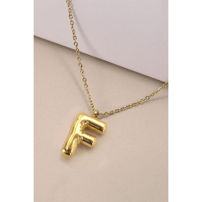 18k Stainless Steel Tarnish Free Initial Necklace