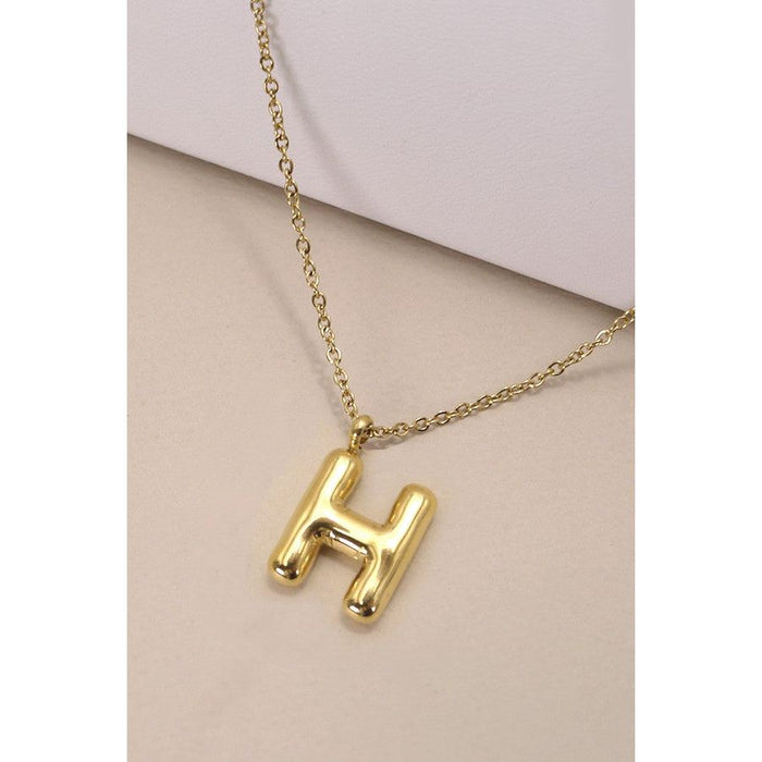 18k Stainless Steel Tarnish Free Initial Necklace