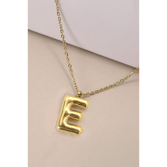 18k Stainless Steel Tarnish Free Initial Necklace