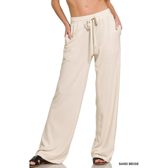 Soft Melange Hacci Wide Pants