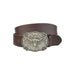 Genuine Leather belt with Antique Silver Buckle