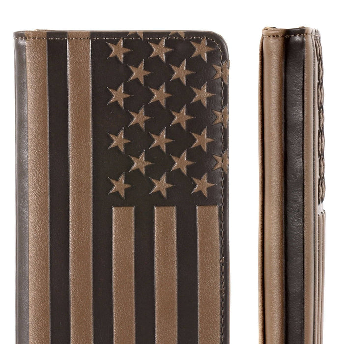 MW-615 Patriotic Collection Men's Bifold Long PU Leather Wallet