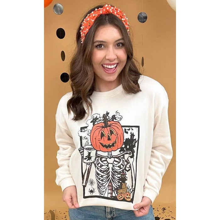 Scary Skeleton Graphic Sweatshirt