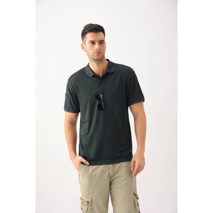 LeeHanTon Men's Waffit Series Polo