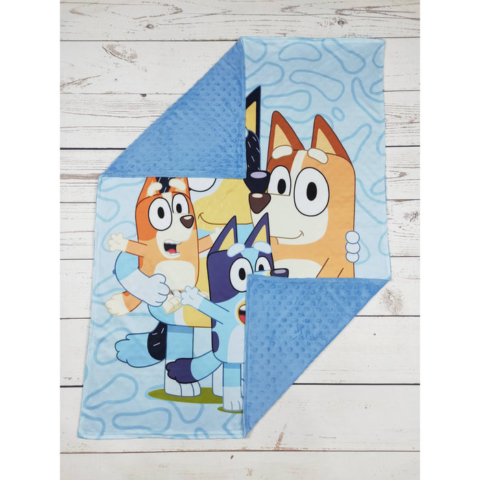 Baby Blue Character Printed Blanket