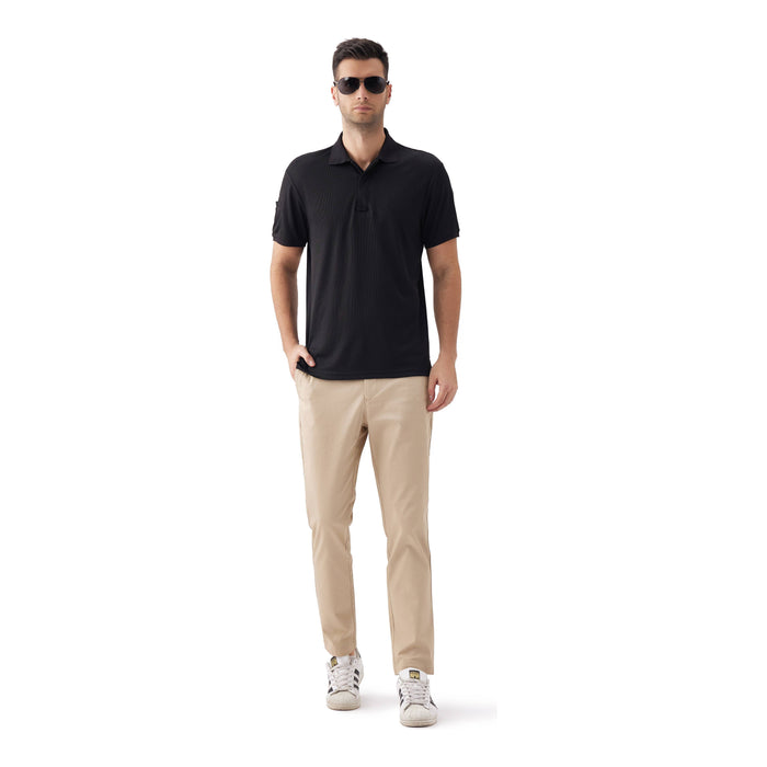 LeeHanTon Men's Waffit Series Polo