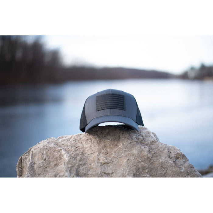 American Flag Hat - Charcoal