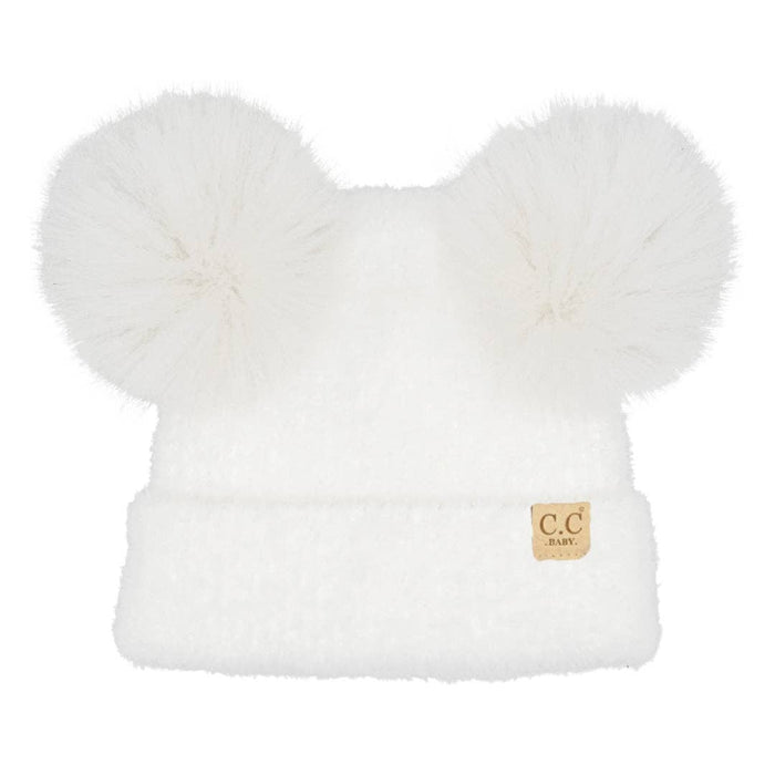 Baby Chenille Double Pom C.C Beanie BBHTC0038