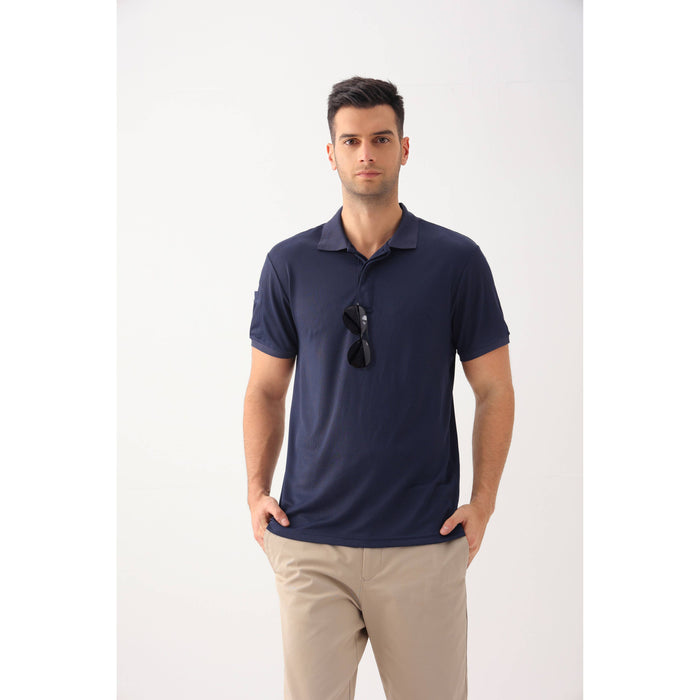 LeeHanTon Men's Waffit Series Polo