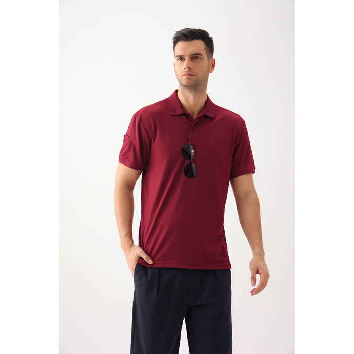 LeeHanTon Men's Waffit Series Polo