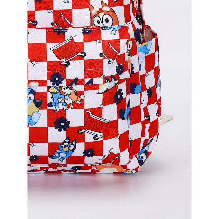 Red Checkered Character Kids Backpack