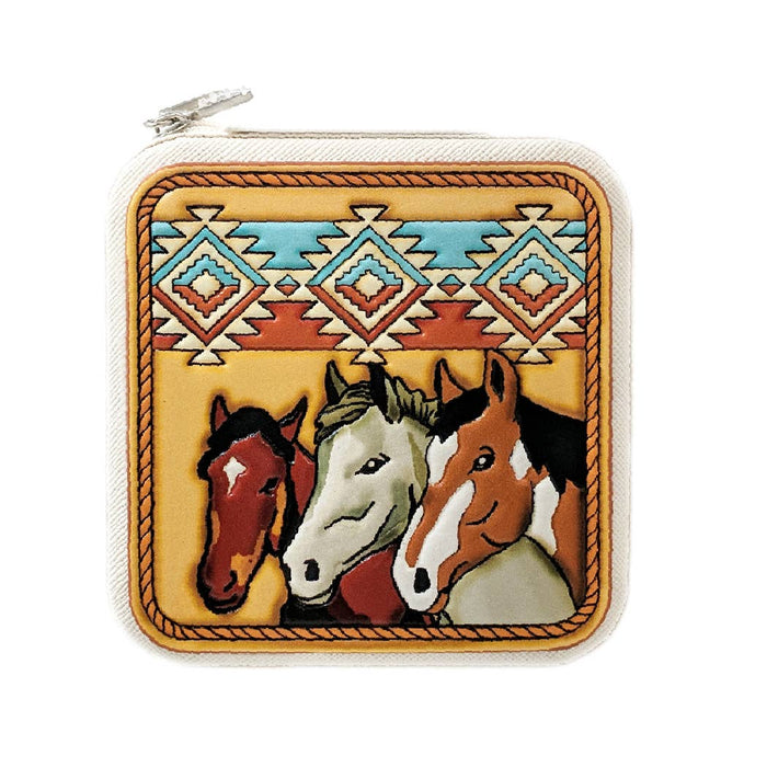 Western Style Horse Image Designed Jewelry Box