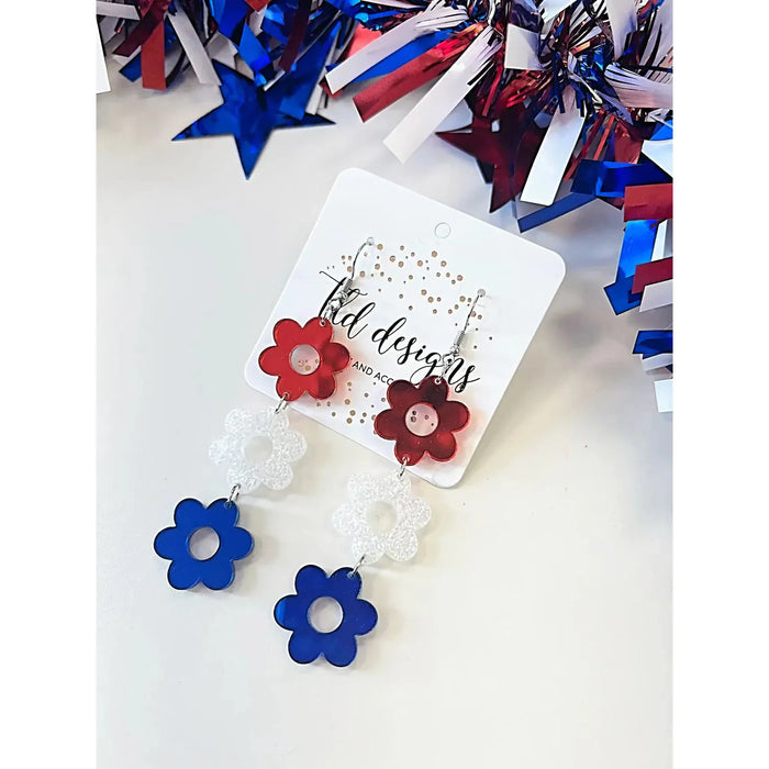 Pretty Girls Patriotic Earrings