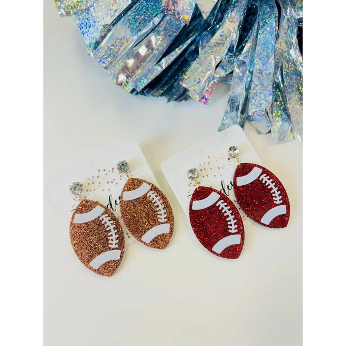 Glitter Acrylic Footballs