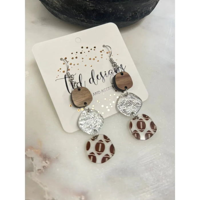 Football Touchdown Earrings