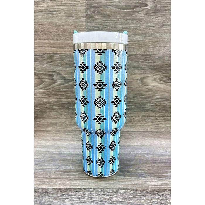 AZTEC WESTERN STAINLESS STEEL TUMBLERS CUP 40oz