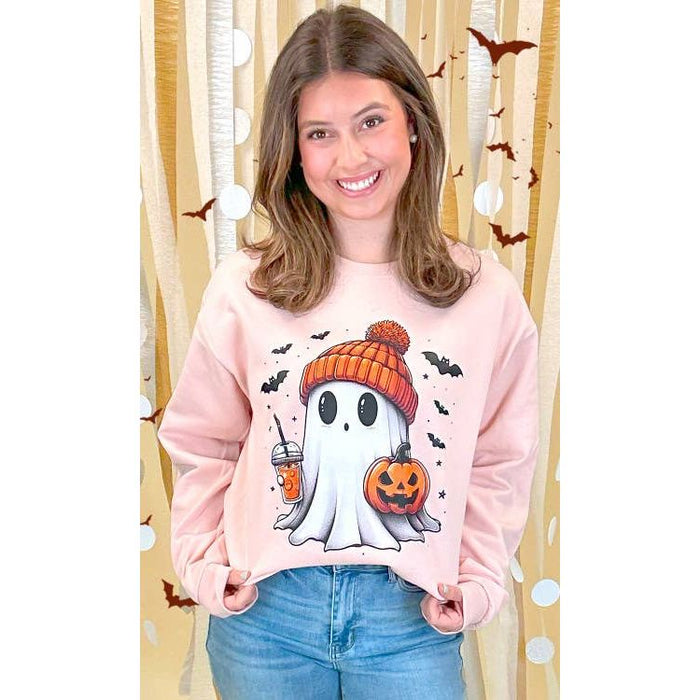 Batty Ghost Graphic Sweatshirt