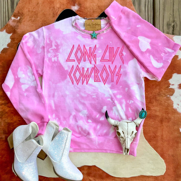 Long Live Cowboys Western Dyed Sweatshirt