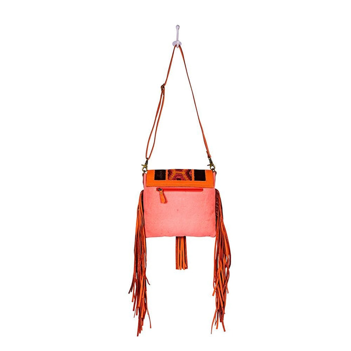 Tonga Ridge Canvas & Hairon Bag in Pink